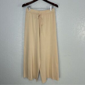 Nap Loungewear Pure Rabbit Hair Beige Knit Cropped Pants Size Small